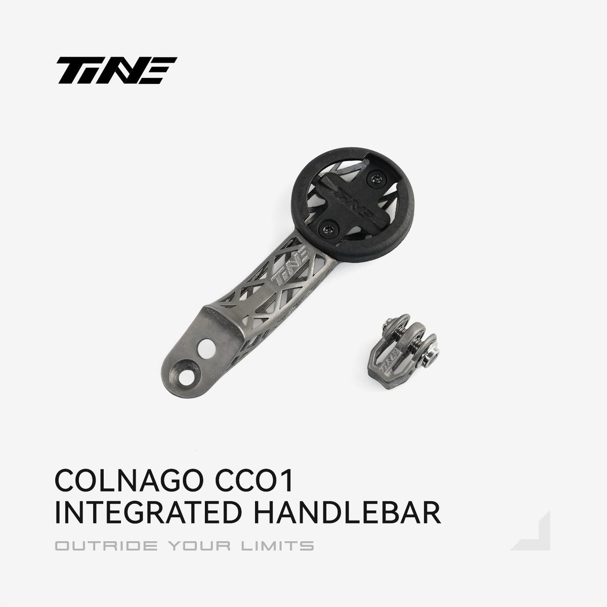 TiNE soporte de ciclocomputador de titanio para el manillar integrado Colnago CC.01 (C68 / V4RS)