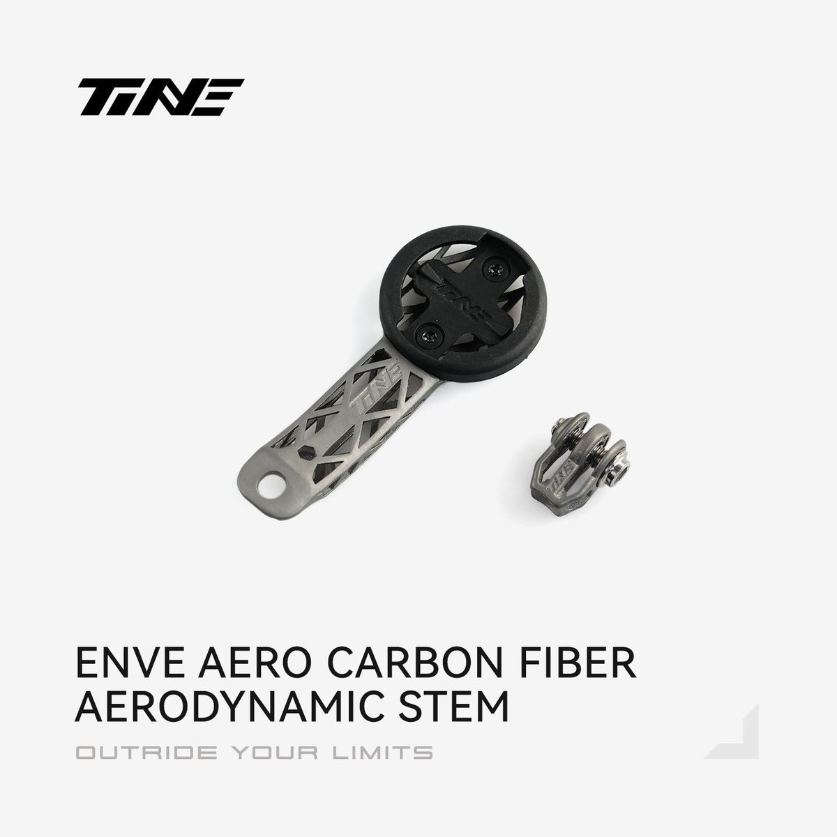 TiNE soporte de ciclocomputador de titanio para la potencia ENVE Aero