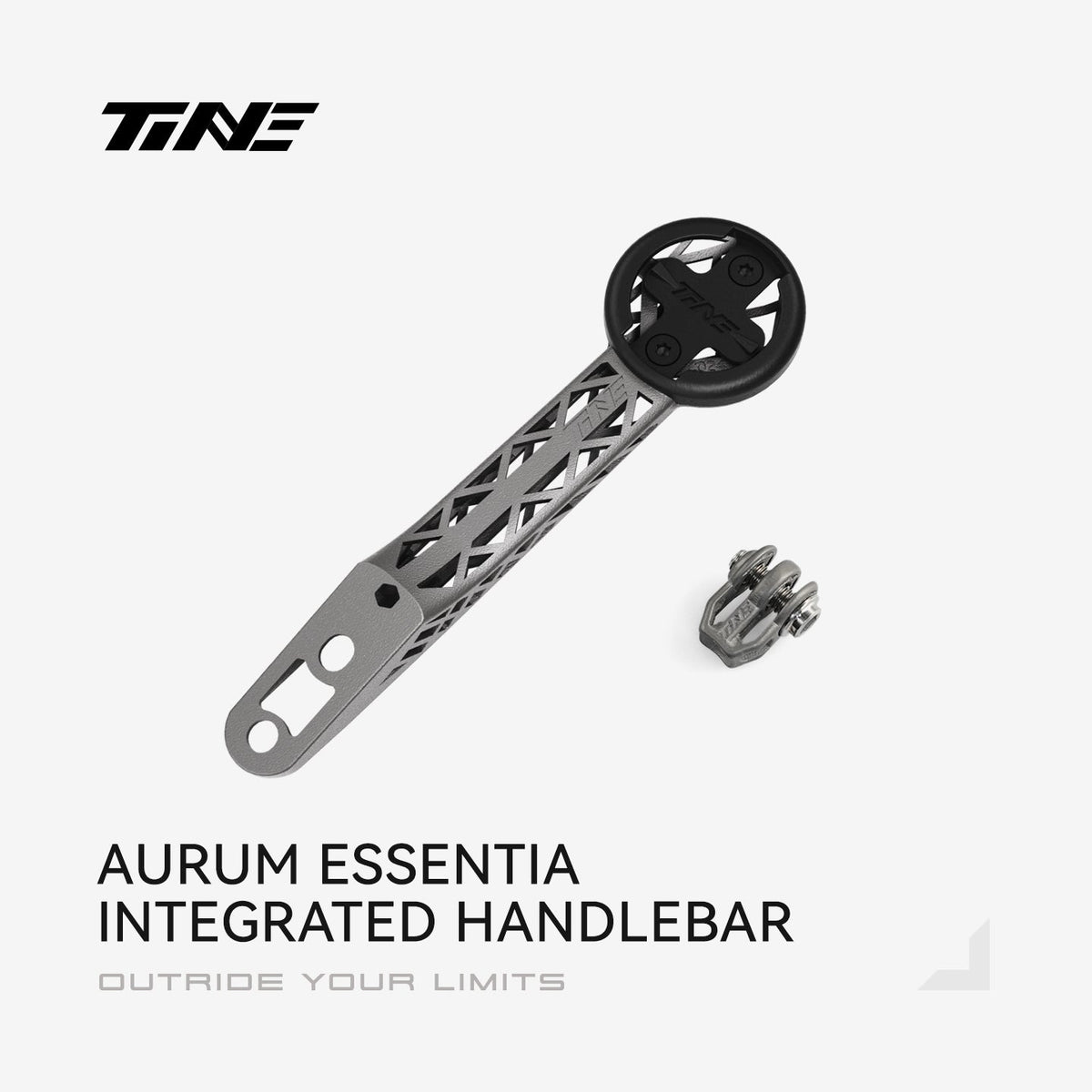 TiNE soporte de ciclocomputador de titanio para el manillar integrado Aurum Essentia