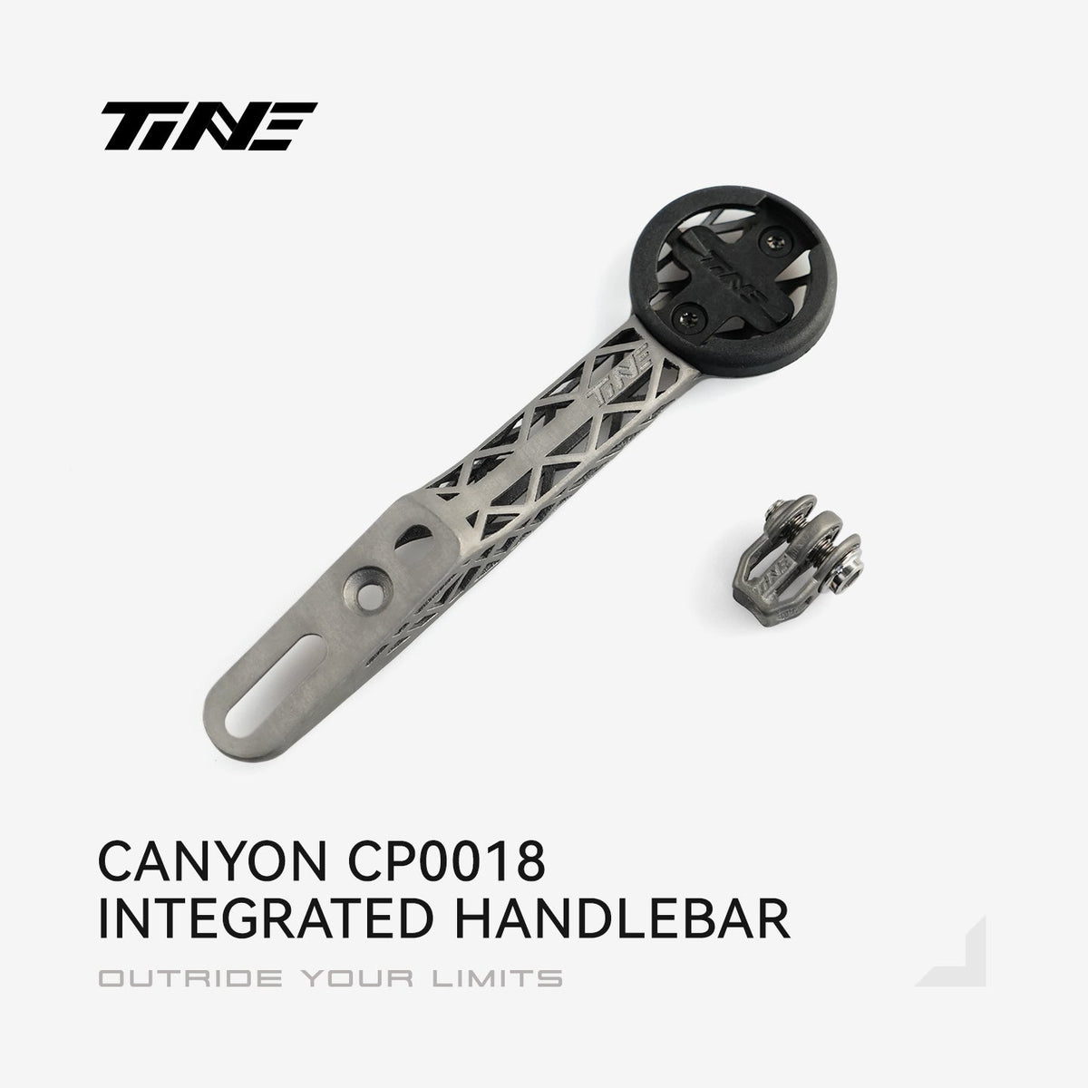 TiNE soporte de ciclocomputador de titanio para el manillar integrado Canyon CP0018