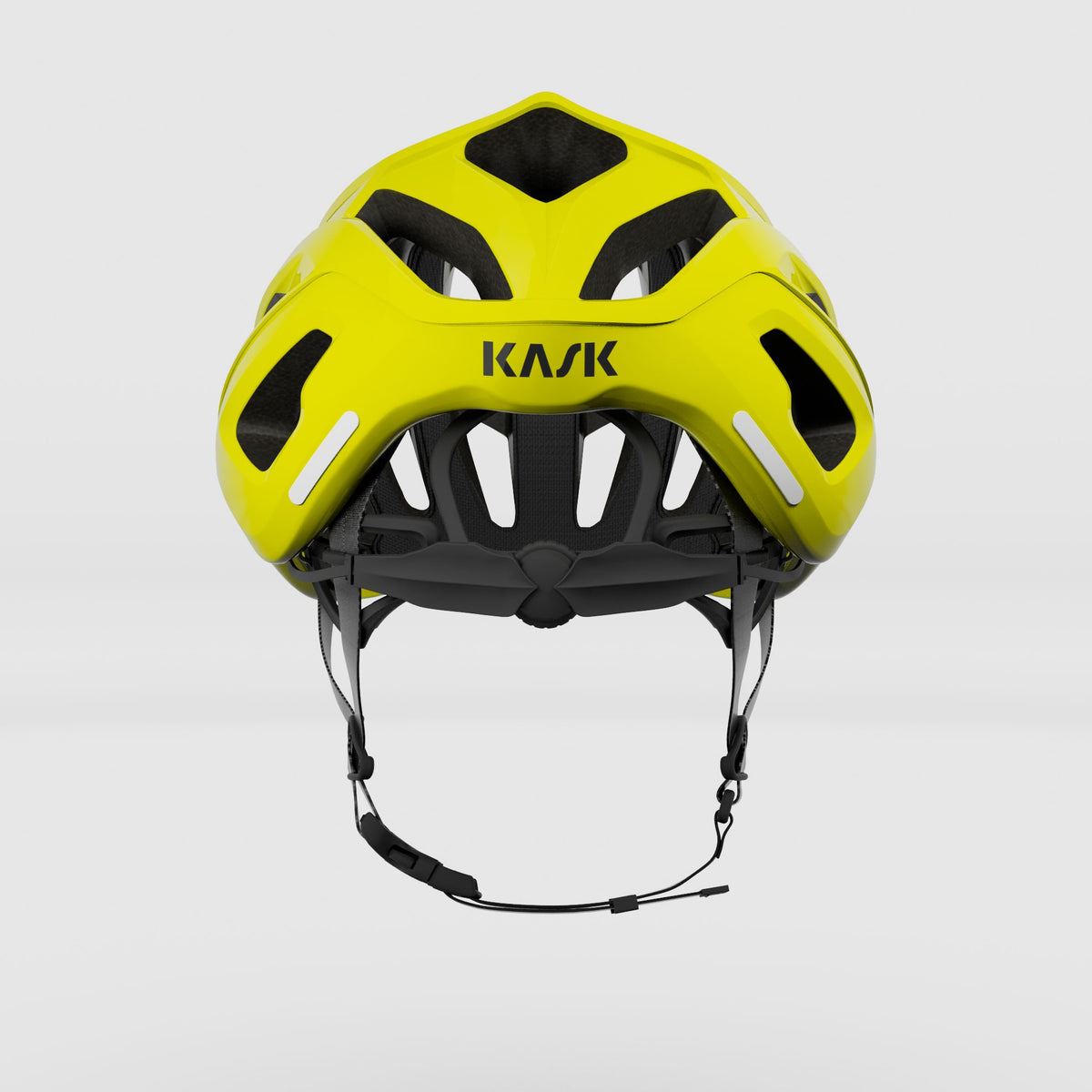 Kask Mojito³ amarillo vista trasera con Octo Fit