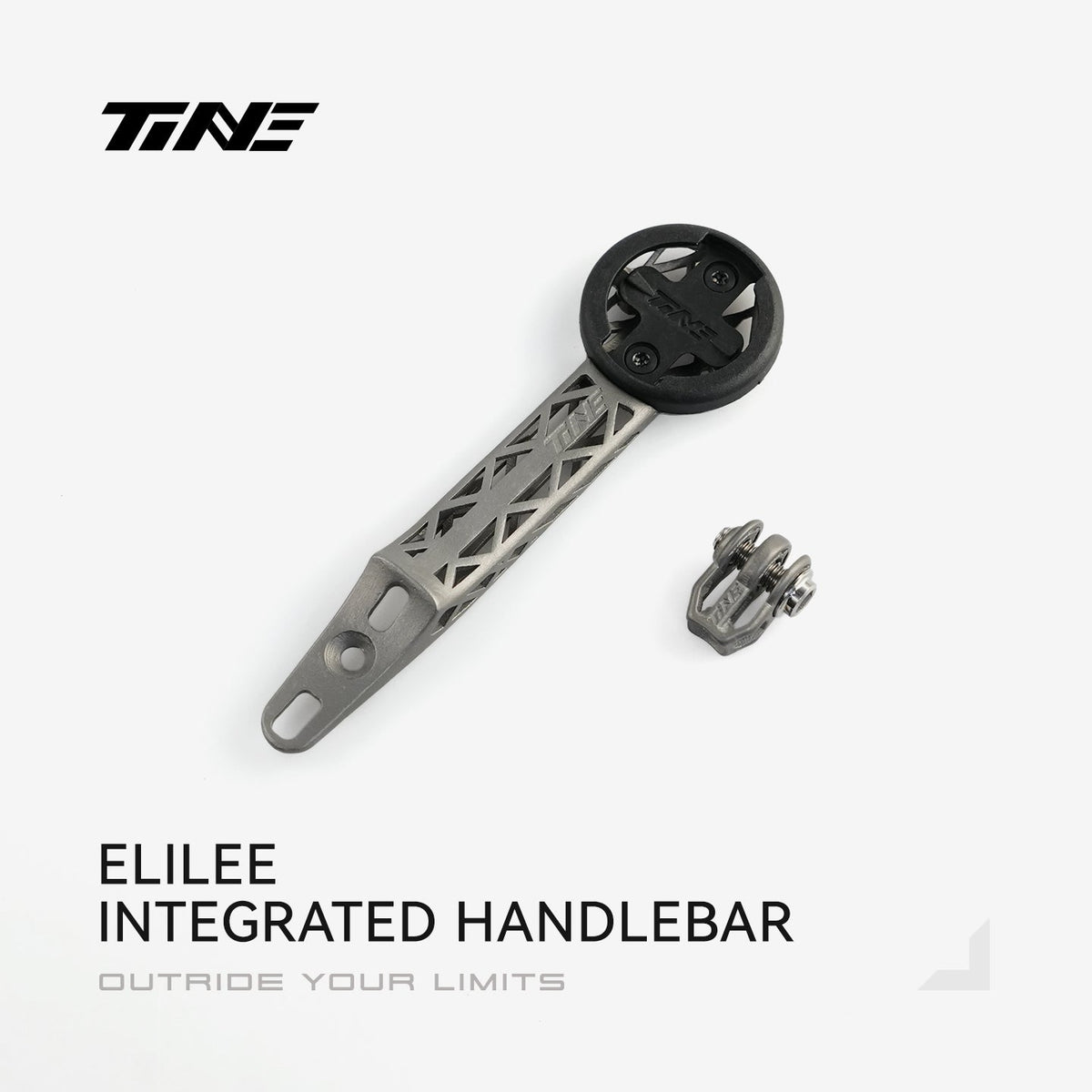 TiNE soporte de ciclocomputador de titanio para el manillar integrado Elilee