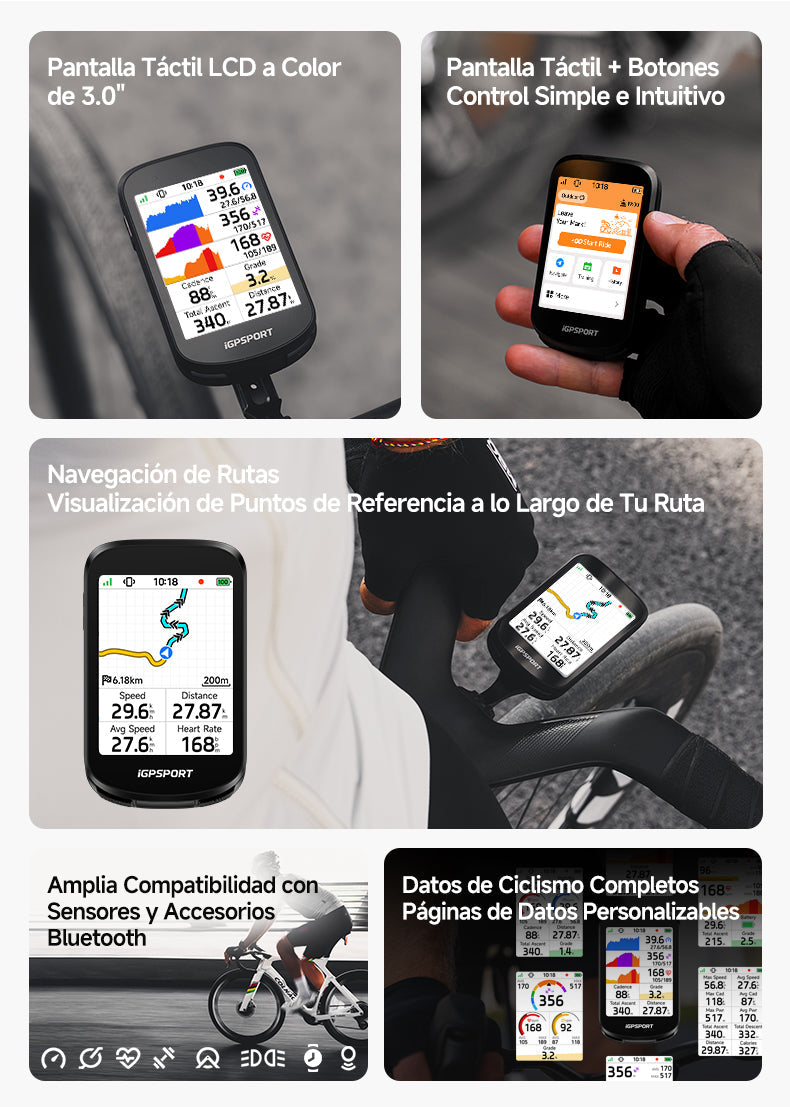 iGPSPORT BSC200 Pro — funciones principales