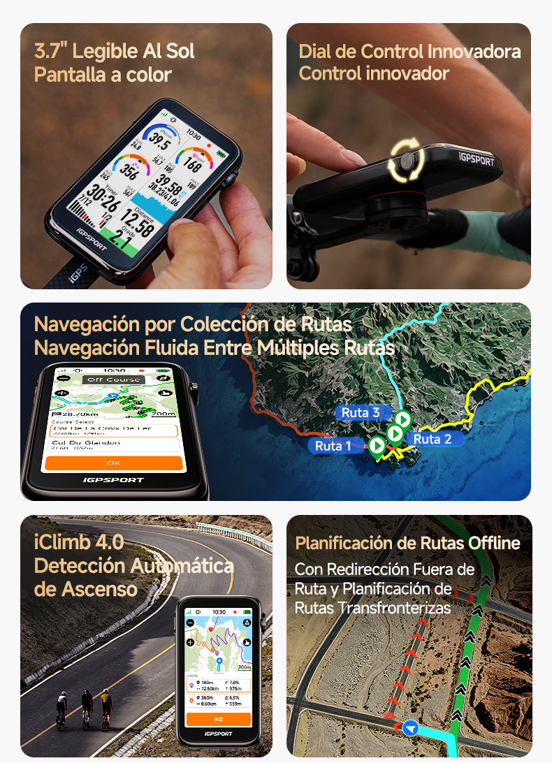 iGPSPORT BiNavi Ultra — funciones principales