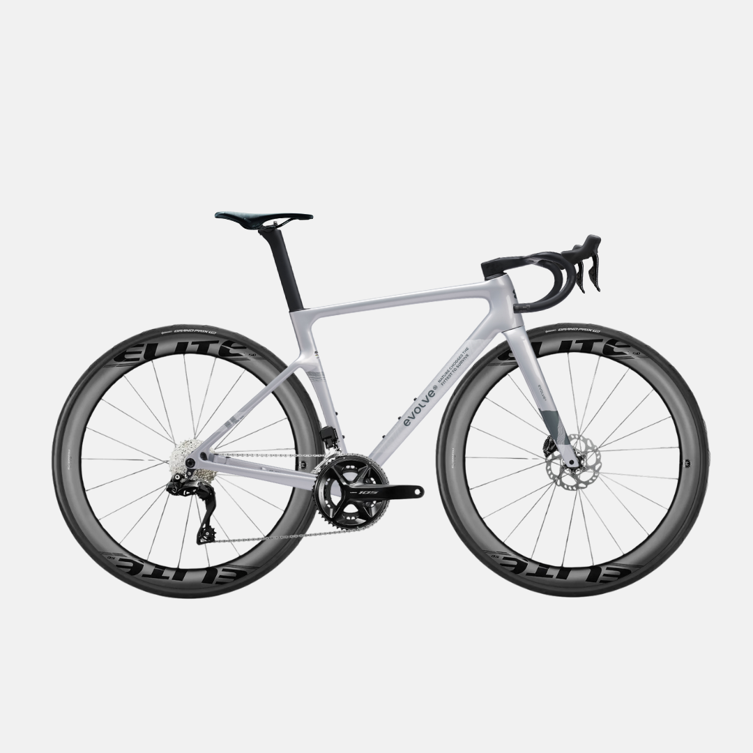 Bicicleta completa carbono evolve 105 BLANCA