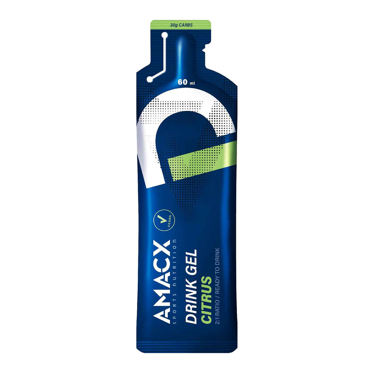 Nutrición Amacx Drink Energy Gel, vista lateral