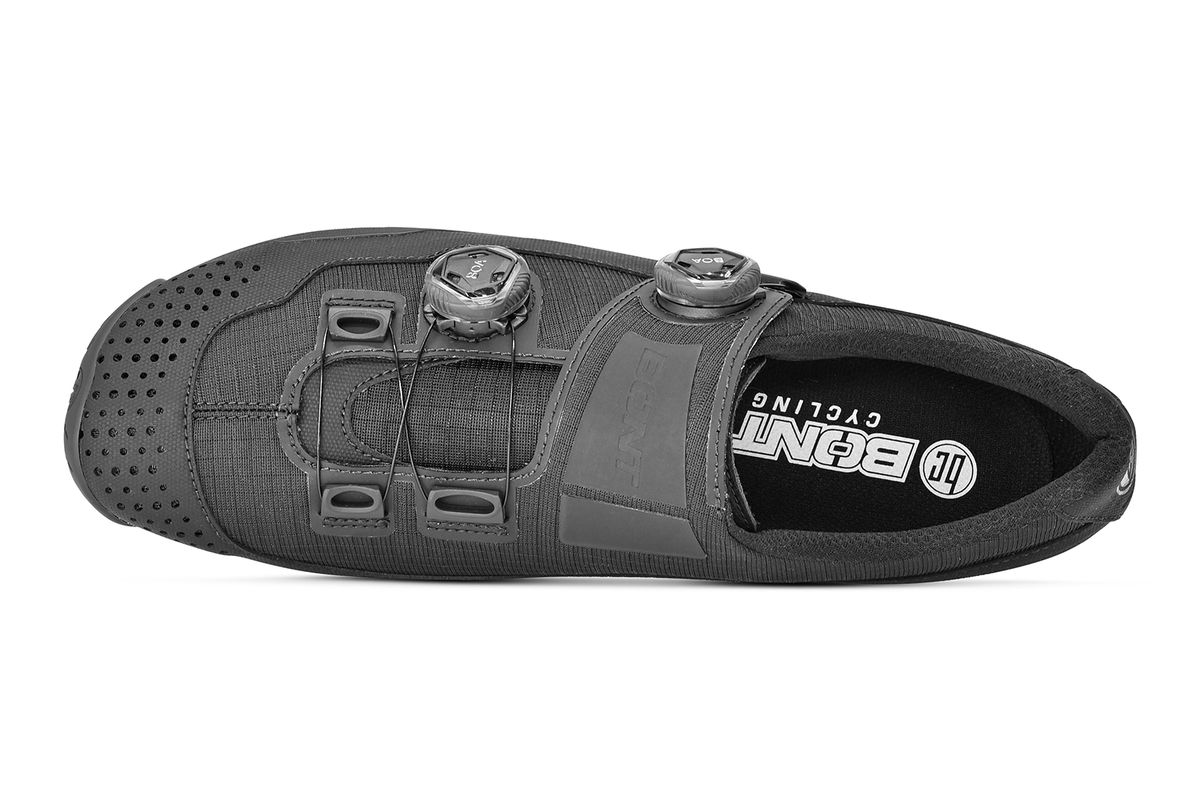 Bont Riot G gravel and MTB shoes in black, top view