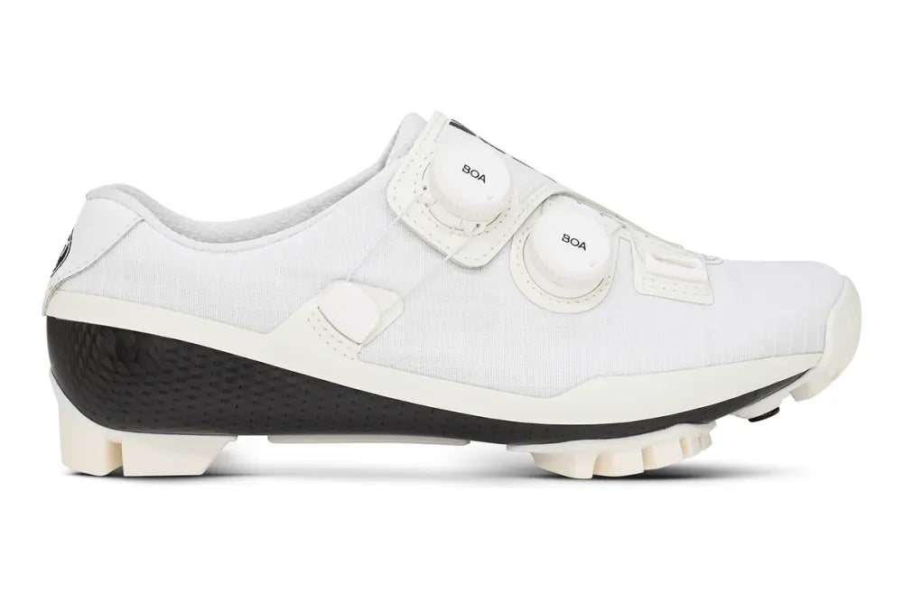 Zapatillas de gravel Bont Vaypor SL G en blanco, lateral exterior