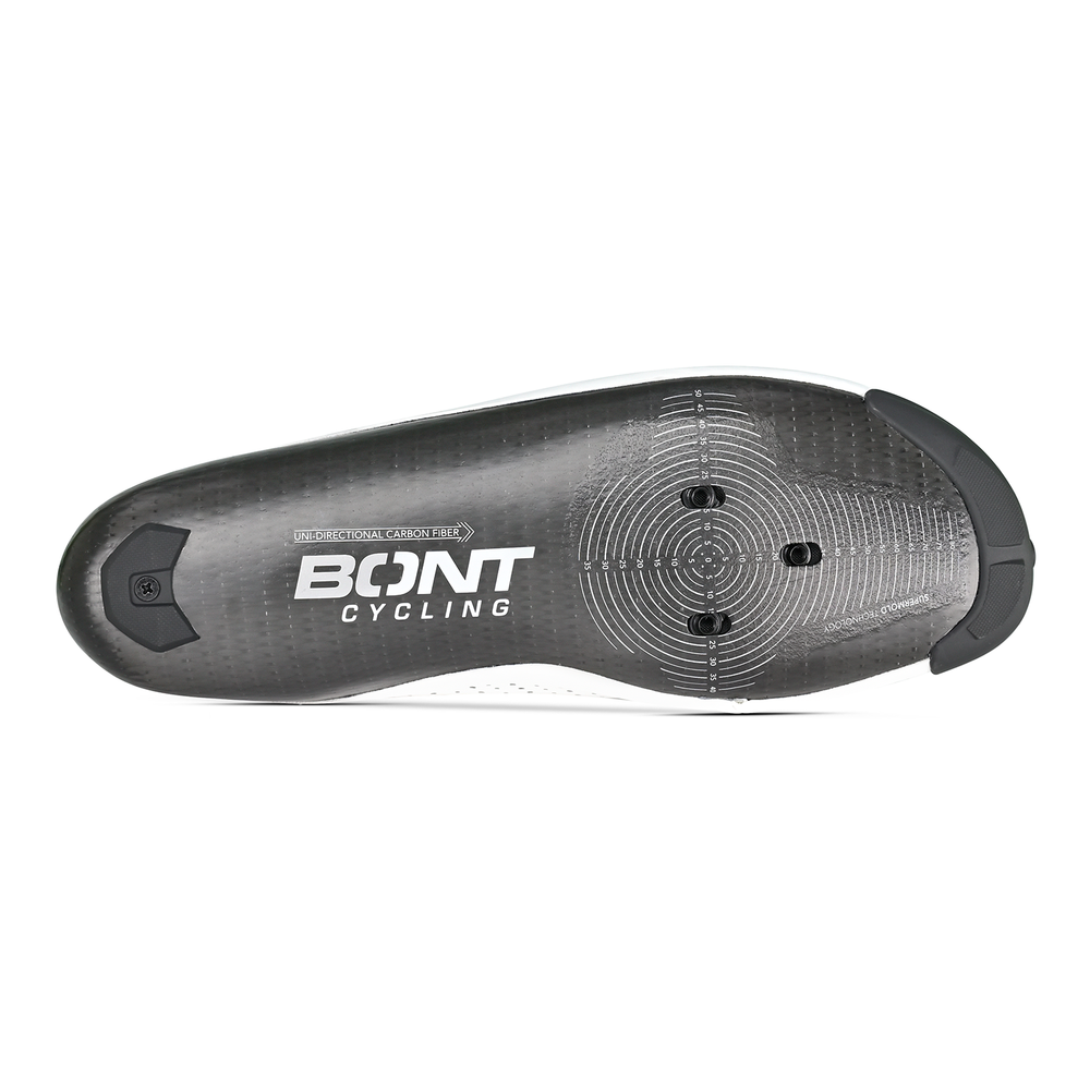 Zapatillas de carretera Bont Vaypor SL en blanco, suela de carbono