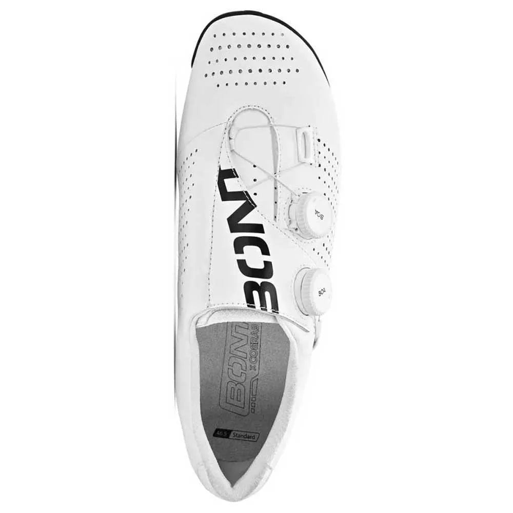 Zapatillas de carretera Bont Vaypor SL en blanco, vista superior