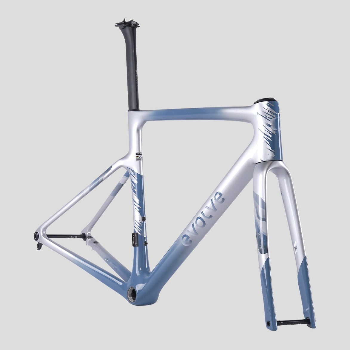 Evolve Artista Cima Dura-Ace Di2 Area Edition bike, frame, three-quarter view