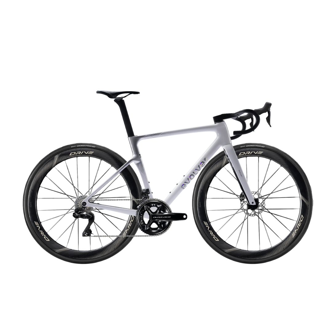 Evolve Artista Cima Dura-Ace Di2 Special Edition - Billow bike, side view with large logo