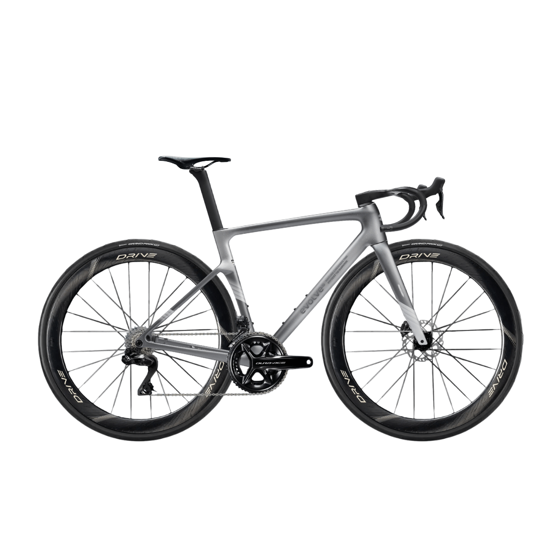 Bicicleta completa carbono evolve dura ace gris