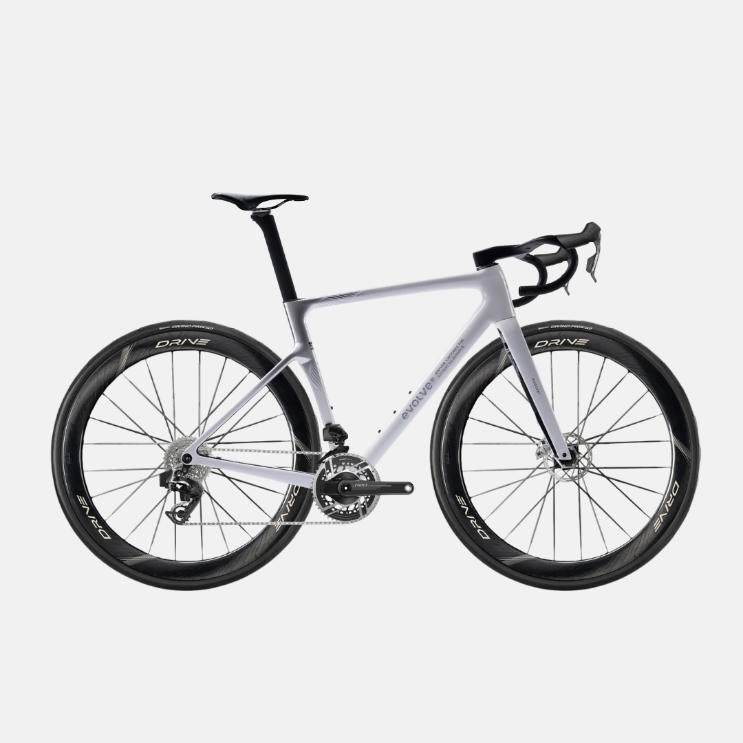 Bicicleta completa carbono evolve sram red blanca