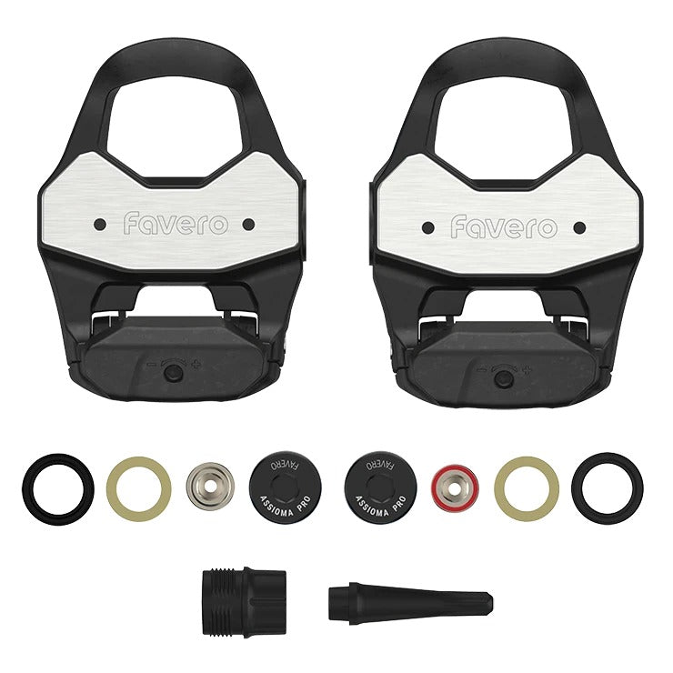 Potenciómetro Favero Assioma Pro RL — Par de Cuerpos de Pedal, vista laterale