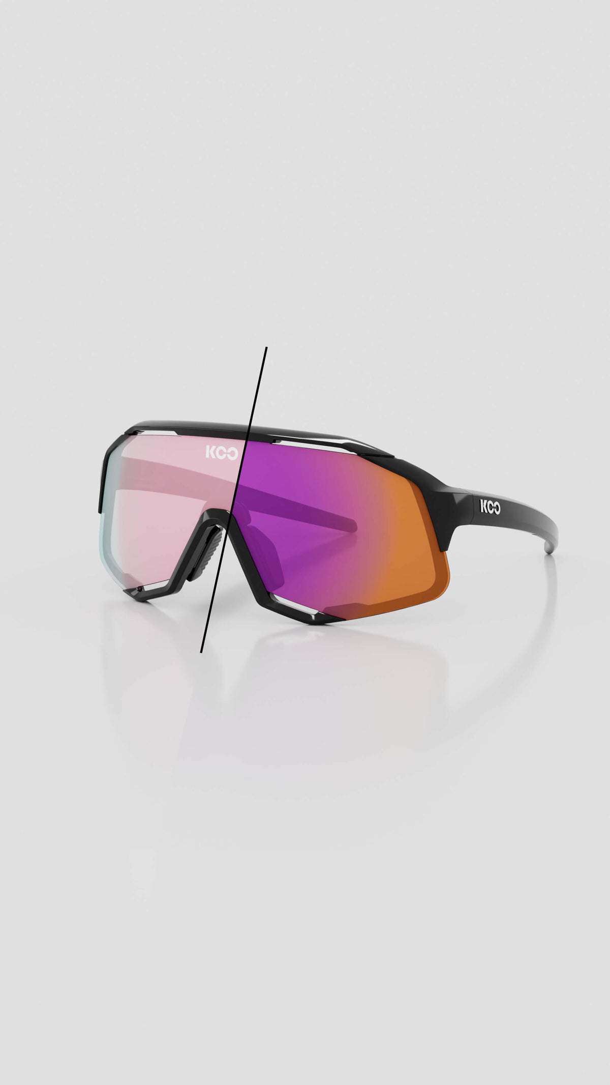 KOO Demos — Black / Photochromic Fuchsia Mirror — imagen 1