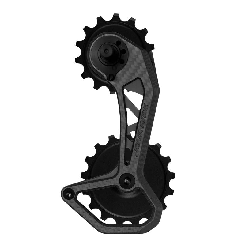 Portapoleas CCD EVO Nova Ride Black, vista lateral