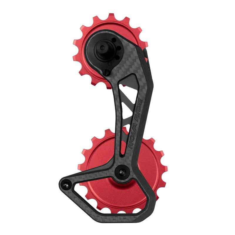 Portapoleas CCD EVO Nova Ride Red, vista lateral