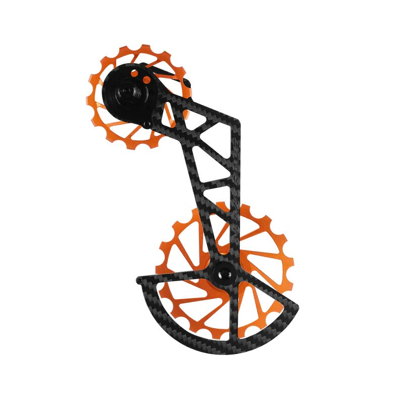 Portapoleas CCD Nova Ride Orange, three-quarter view