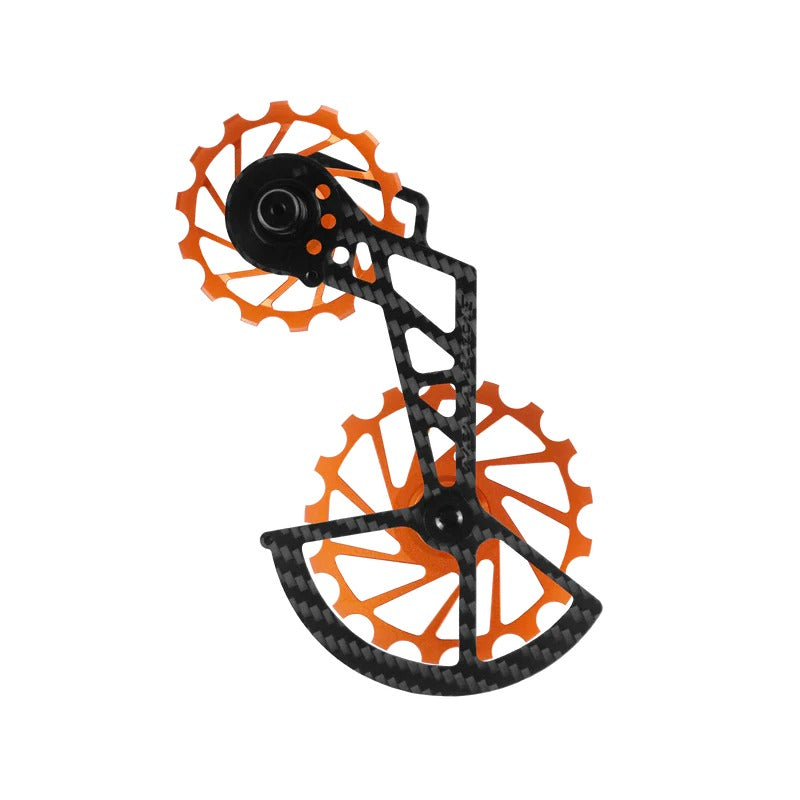 Portapoleas CCD Nova Ride Orange, three-quarter view
