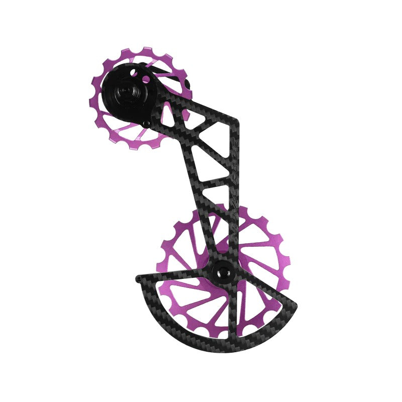 Portapoleas CCD Nova Ride Purple, three-quarter view