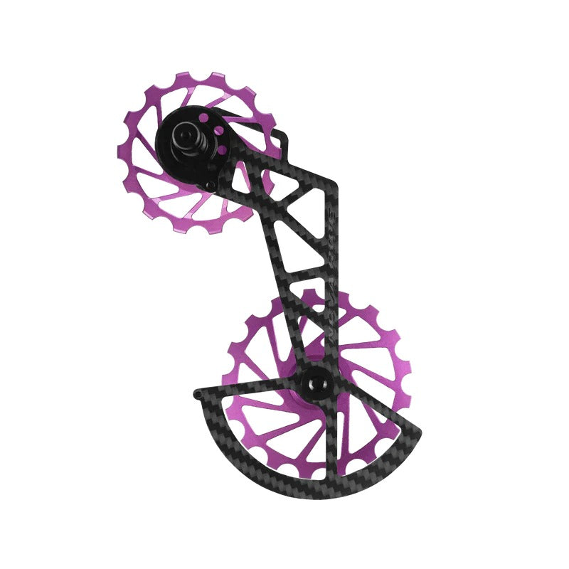 Portapoleas CCD Nova Ride Purple, three-quarter view