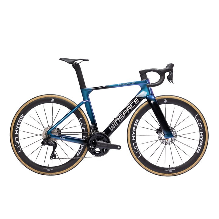 Bicicleta Winspace M6 105 Mecánico Mystic Purple, vista lateral