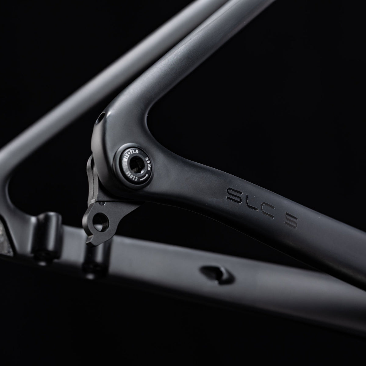 Winspace SLC5.0 Ultegra Di2 Carbon Black bike, chainstay detail