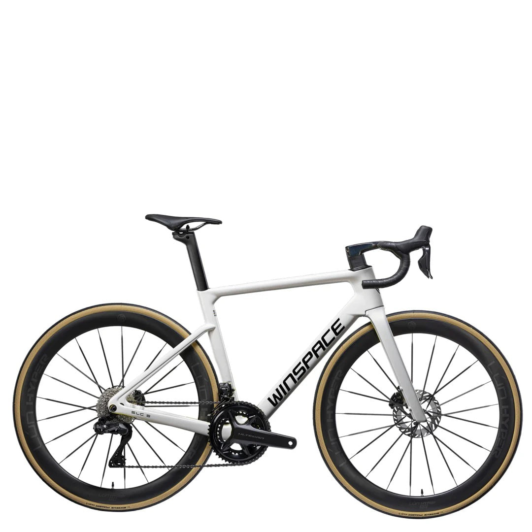 Winspace SLC5.0 Ultegra Di2 White bike, side view