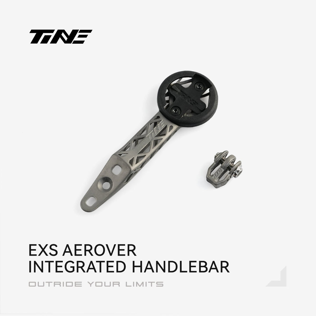 TiNE soporte de ciclocomputador de titanio para el manillar integrado EXS Aerover