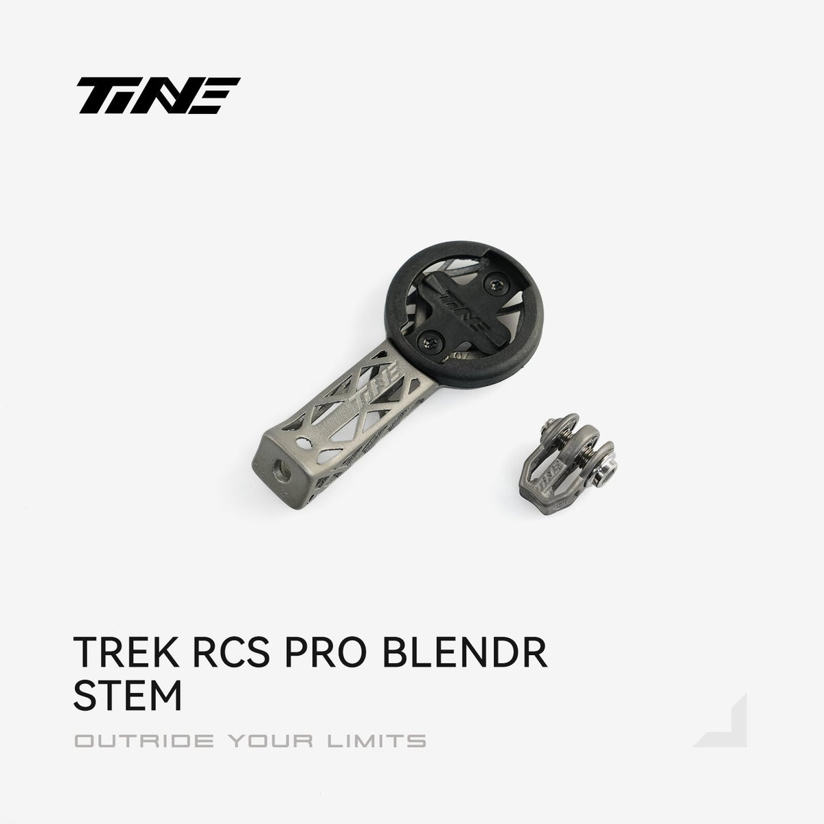 TiNE soporte de ciclocomputador de titanio para la potencia Trek RCS Pro Blendr
