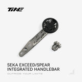 TiNE soporte de ciclocomputador de titanio para el manillar integrado Seka Exceed / Spear