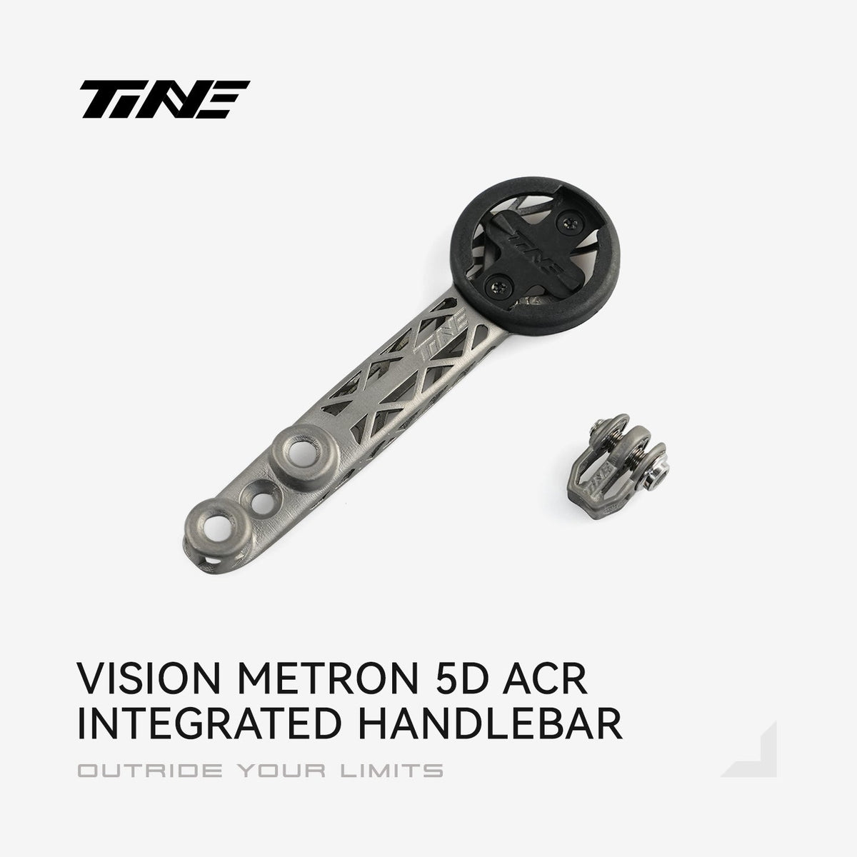 TiNE soporte de ciclocomputador de titanio para el manillar integrado Vision Metron 5D ACR