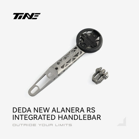 TiNE soporte de ciclocomputador de titanio para el manillar integrado Deda Alanera RS (nuevo)