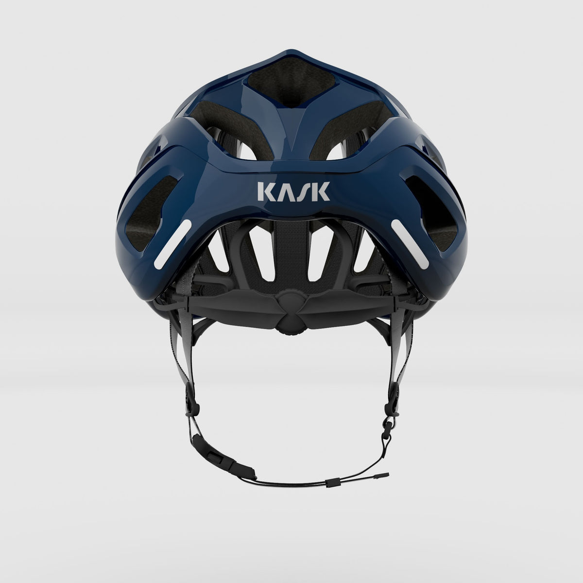Kask Mojito³ azul oscuro vista trasera con Octo Fit