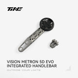 TiNE soporte de ciclocomputador de titanio para el manillar integrado Vision Metron 5D EVO