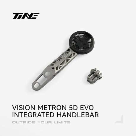TiNE soporte de ciclocomputador de titanio para el manillar integrado Vision Metron 5D EVO