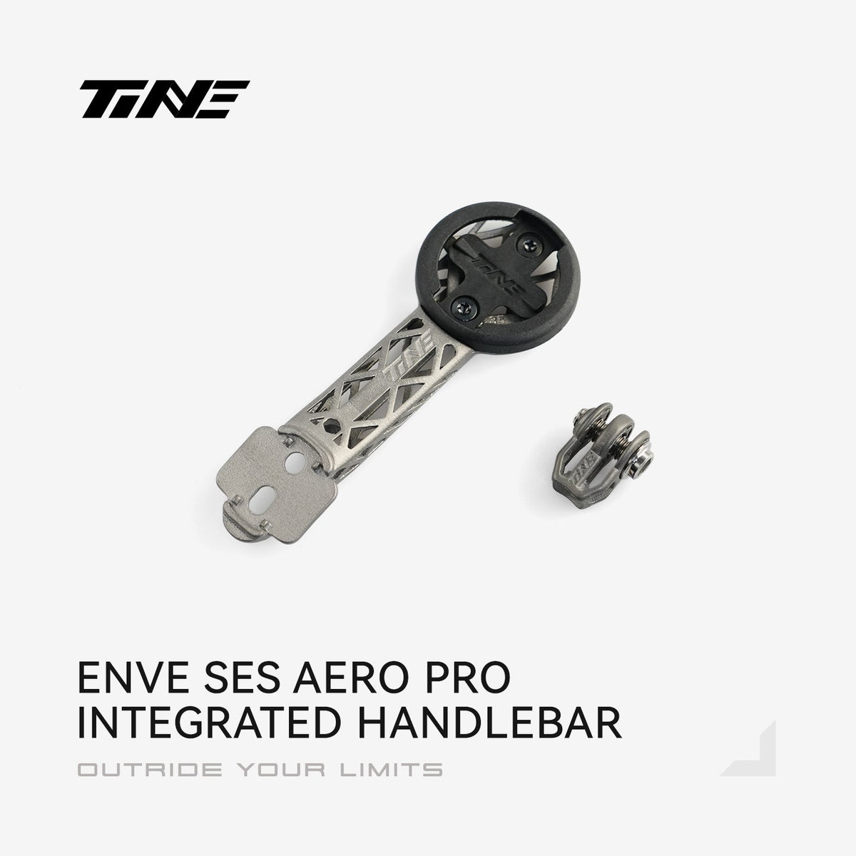 TiNE soporte de ciclocomputador de titanio para el manillar integrado ENVE SES Aero Pro