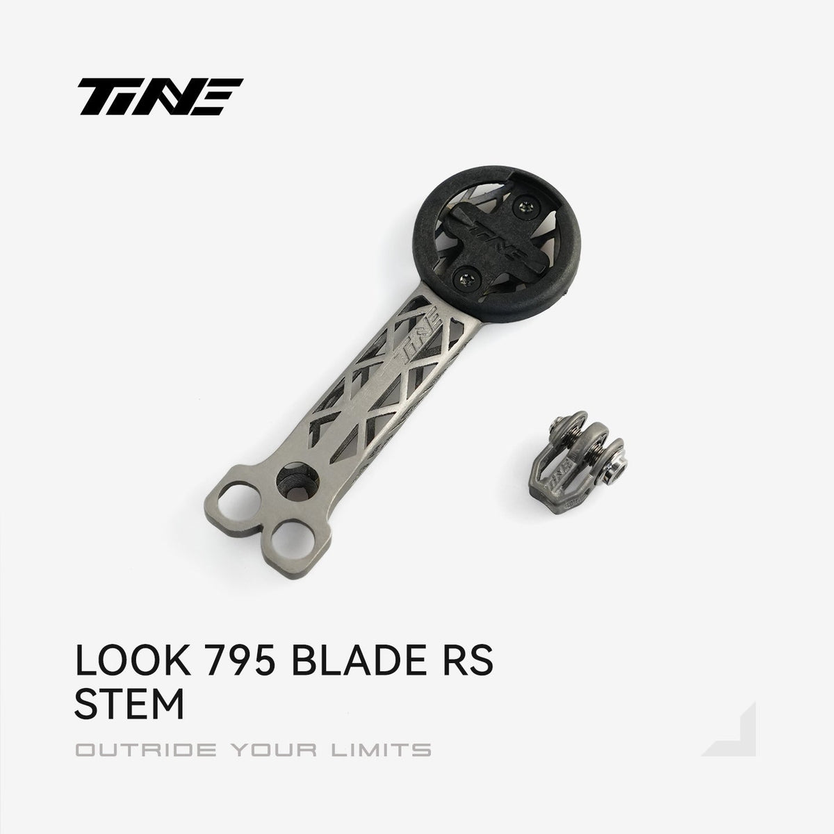 TiNE soporte de ciclocomputador de titanio para la potencia Look 795 Blade RS