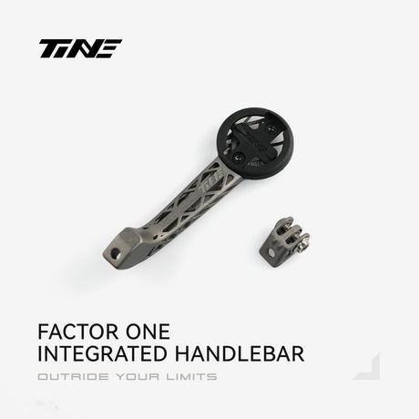 TiNE soporte de ciclocomputador de titanio para el manillar integrado Factor One