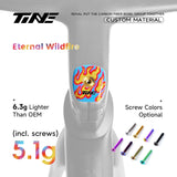 TiNE Top Cap de Carbono edición Eternal Wildfire (decoración de llamas) en el cockpit Roval Rapide: 5,1 g con tornillo
