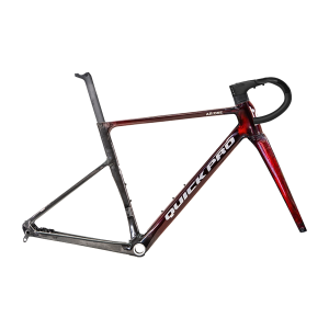 Cuadro carretera de carbono Quick Pro AR:One transparent red