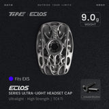 TiNE Eclos Top Cap de Titanio versión EXS con tornillo Inkwell Rhythm (negro)