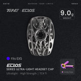 TiNE Eclos Top Cap de Titanio versión EXS con tornillo Candy Hues (degradado violeta y dorado)