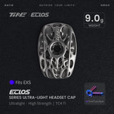 TiNE Eclos Top Cap de Titanio versión EXS con tornillo Rosy Azure (azul)