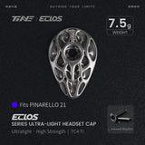 TiNE Eclos Top Cap de Titanio versión Pinarello (2021) con tornillo Inkwell Rhythm (negro)