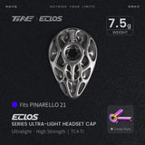 TiNE Eclos Top Cap de Titanio versión Pinarello (2021) con tornillo Candy Hues (degradado violeta y dorado)