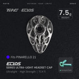 TiNE Eclos Top Cap de Titanio versión Pinarello (2021) con tornillo Verdant Field (verde)