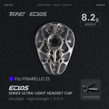 TiNE Eclos Top Cap de Titanio versión Pinarello (2025) con tornillo Inkwell Rhythm (negro)