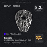 TiNE Eclos Top Cap de Titanio versión Pinarello (2025) con tornillo Aureate Glow (dorado)